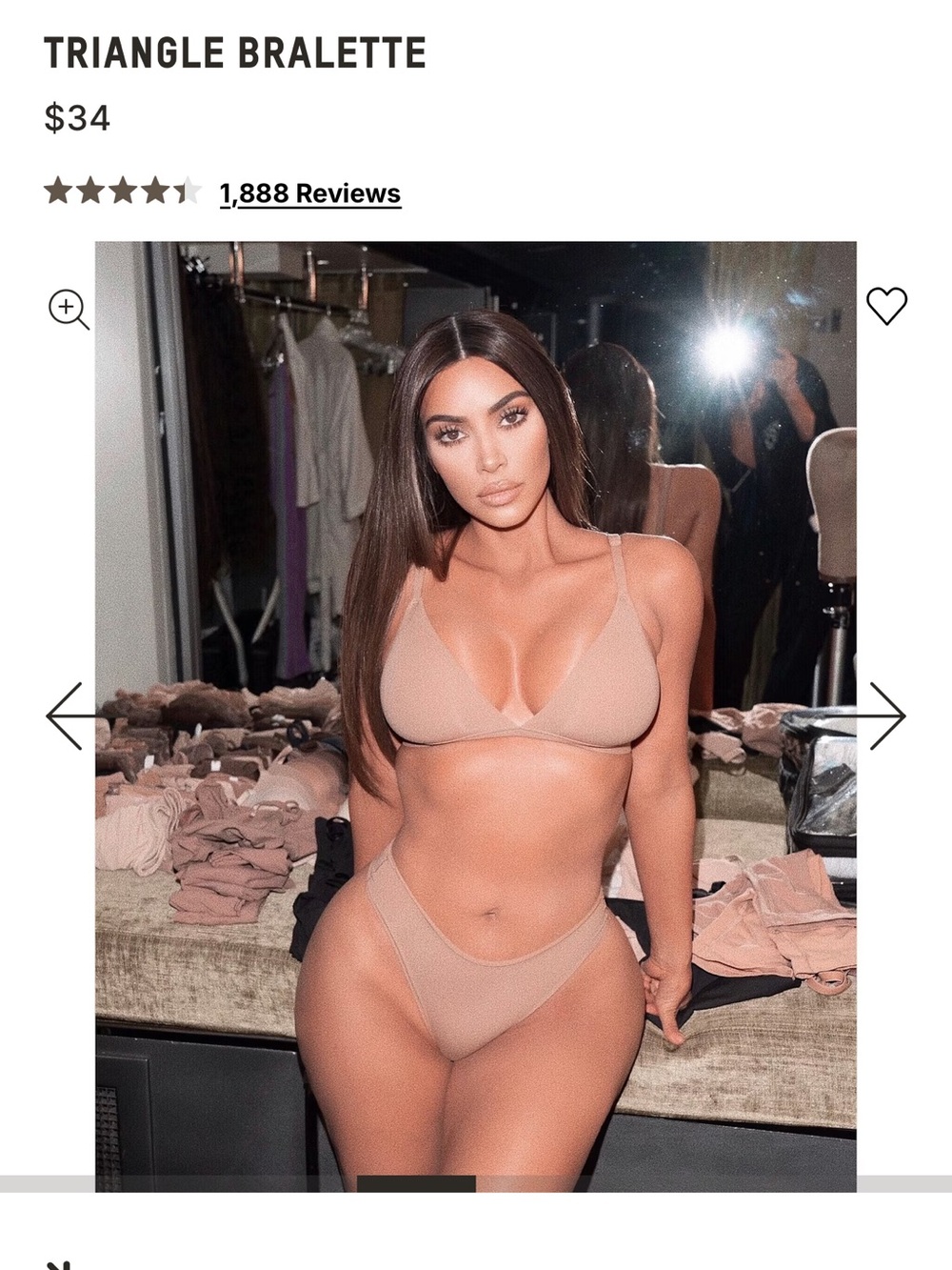 Set of 2 SKIMS TRIANGLE BRALETTE